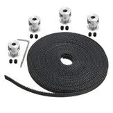 GT2 timing belt and pulleys 1x $9