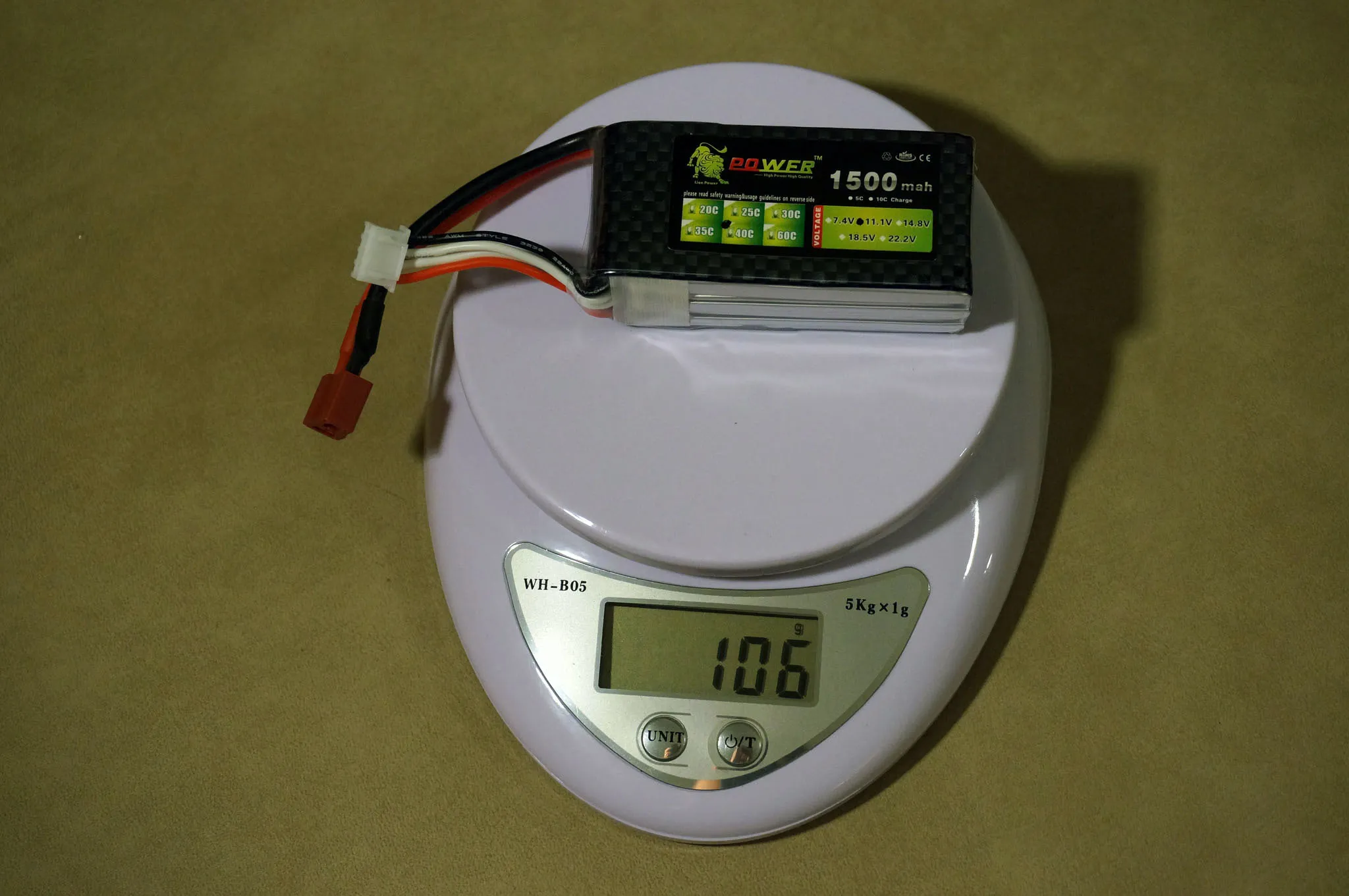 Lion Power 1500mah 40c 3S from CNDirect