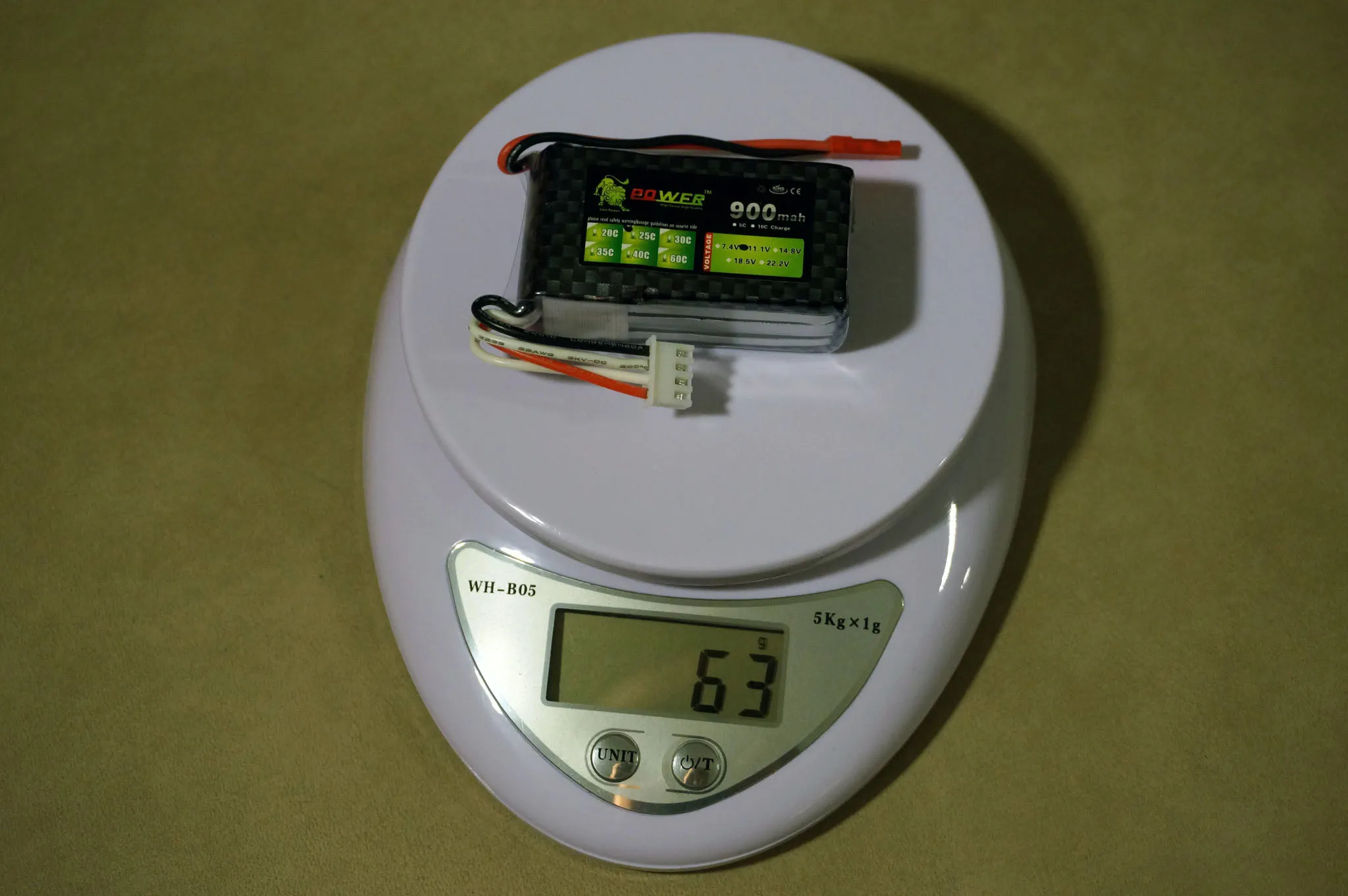 Lion Power 900mah 25c 3S from CNDirect